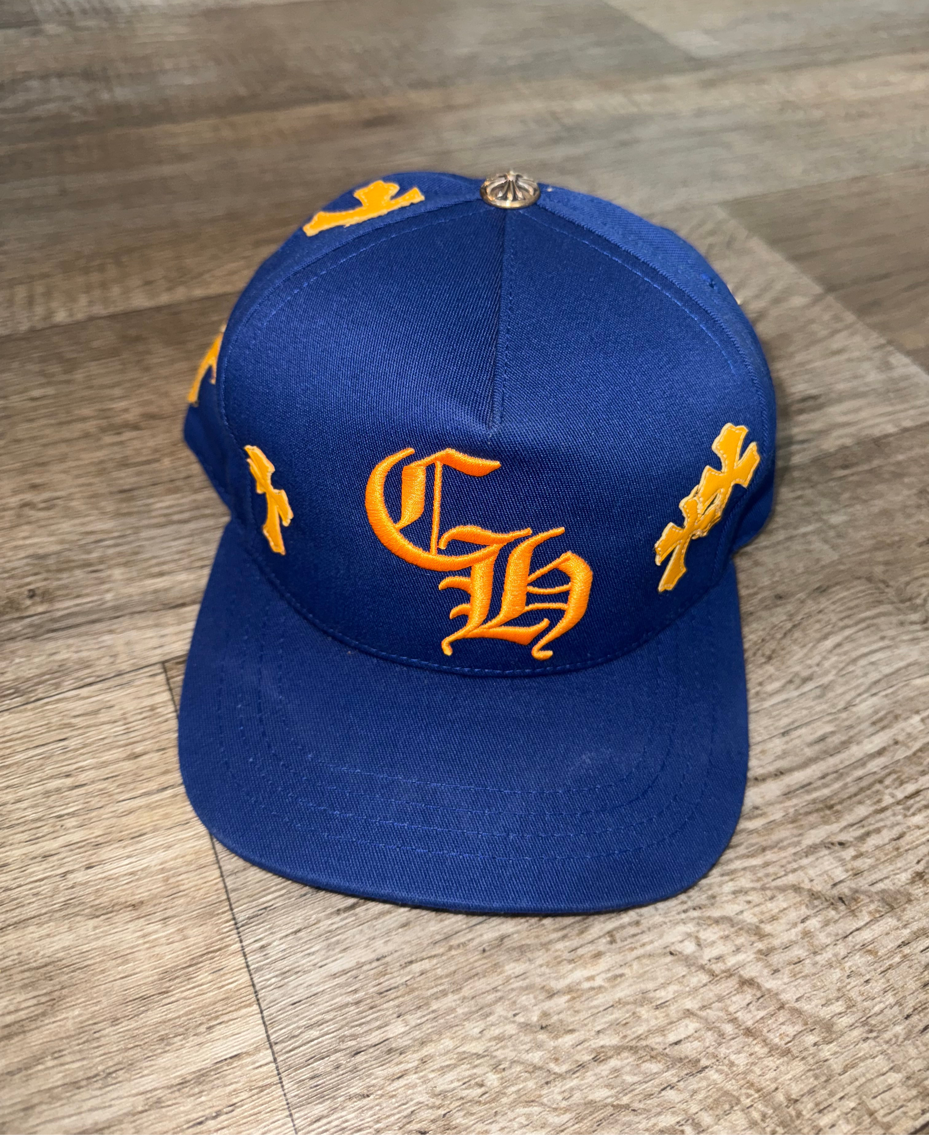 CHROME HEARTS EXCLUSIVE BLUE/YELLOW CROSS HAT
