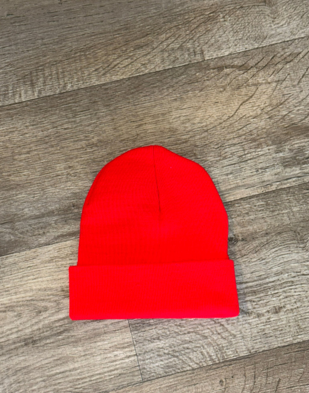 RED CHROME HEARTS BEANIE