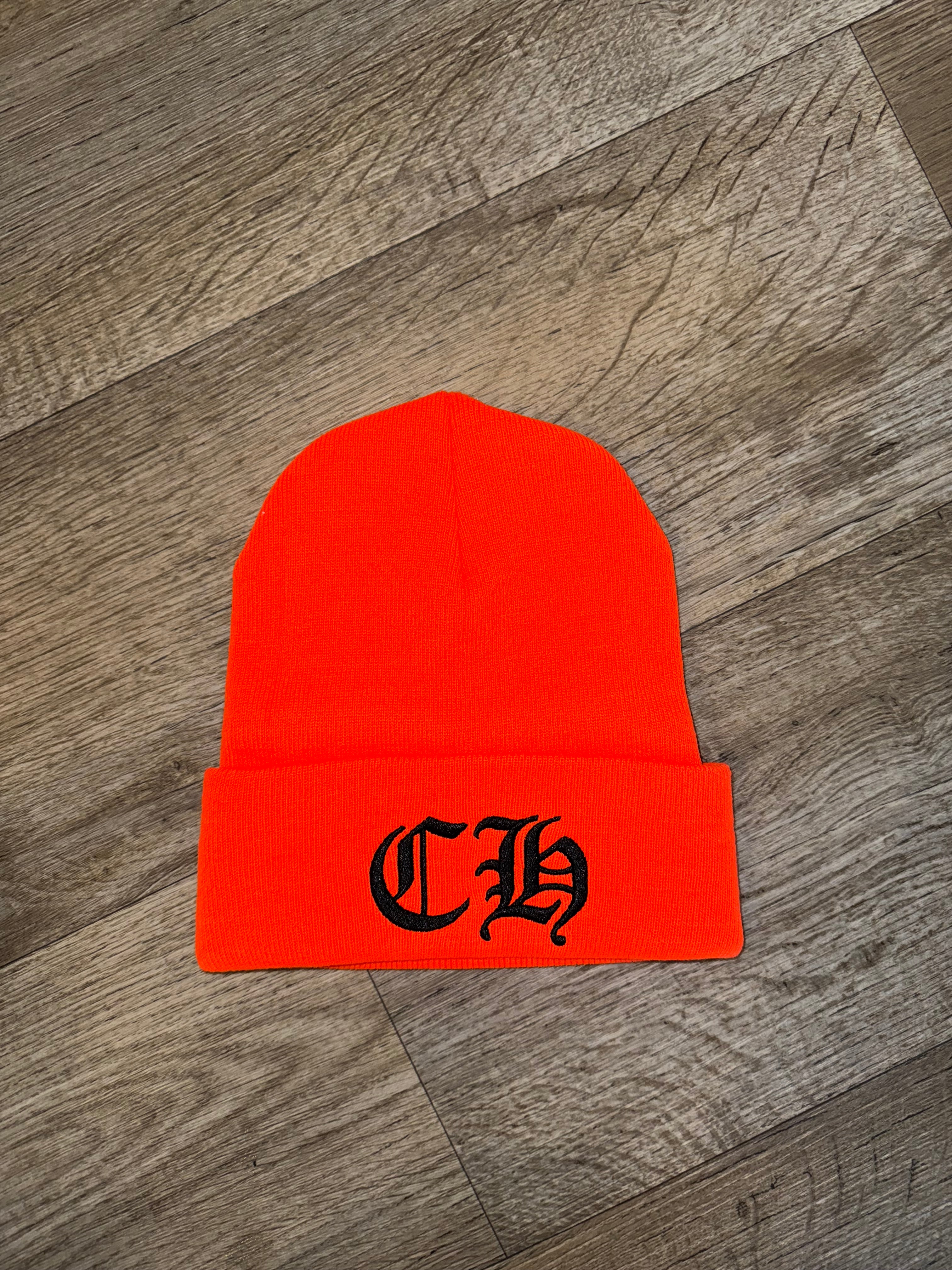 CHROME HEARTS ORANGE BEANIE