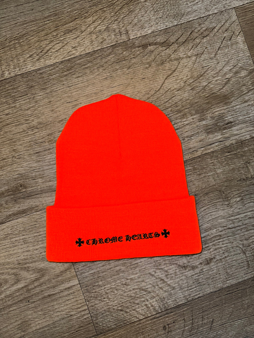 CHROME HEARTS ORANGE BEANIE