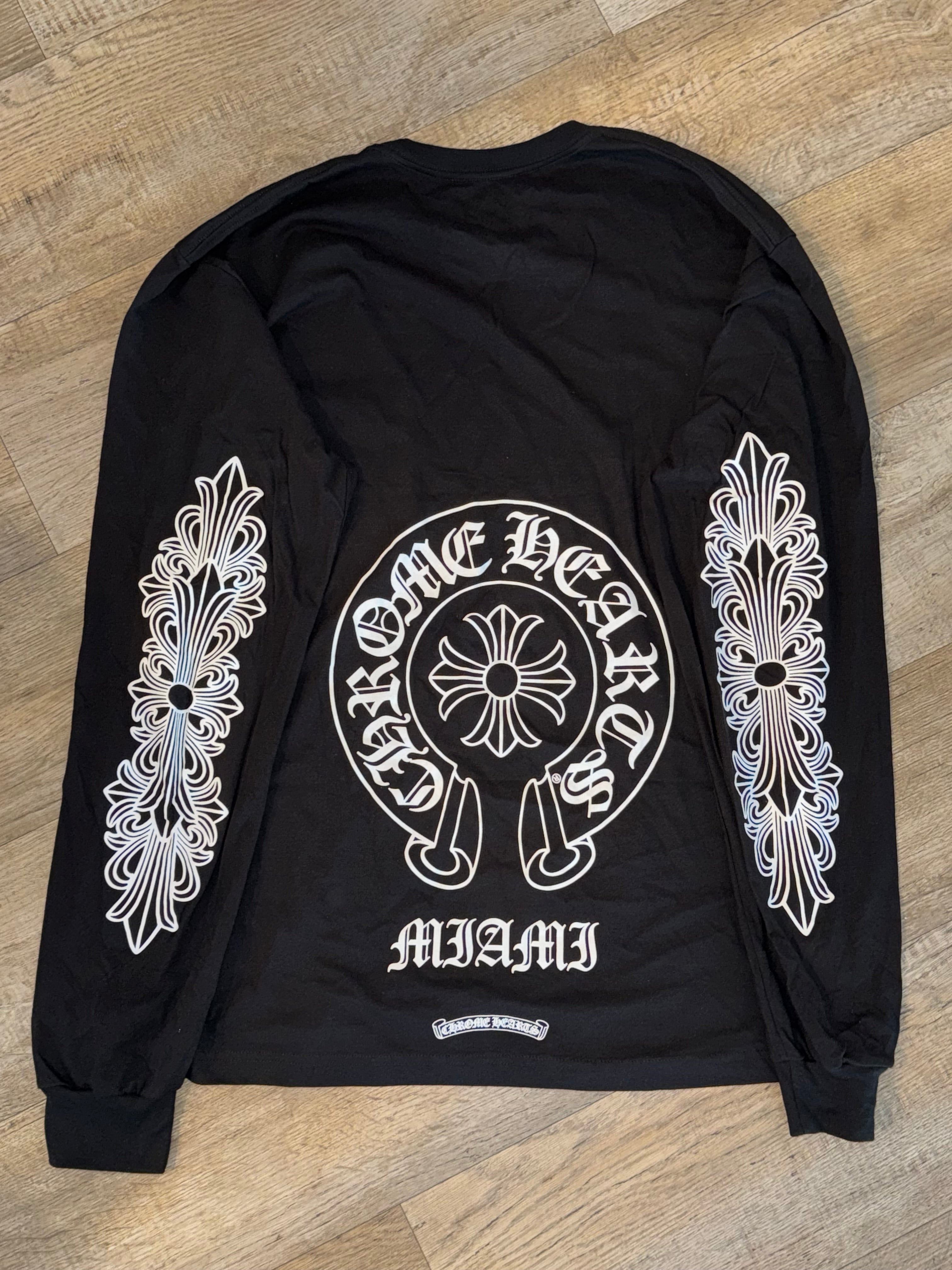 CHROME HEARTS MIAMI LOGO LONG SLEEVE T SHIRT