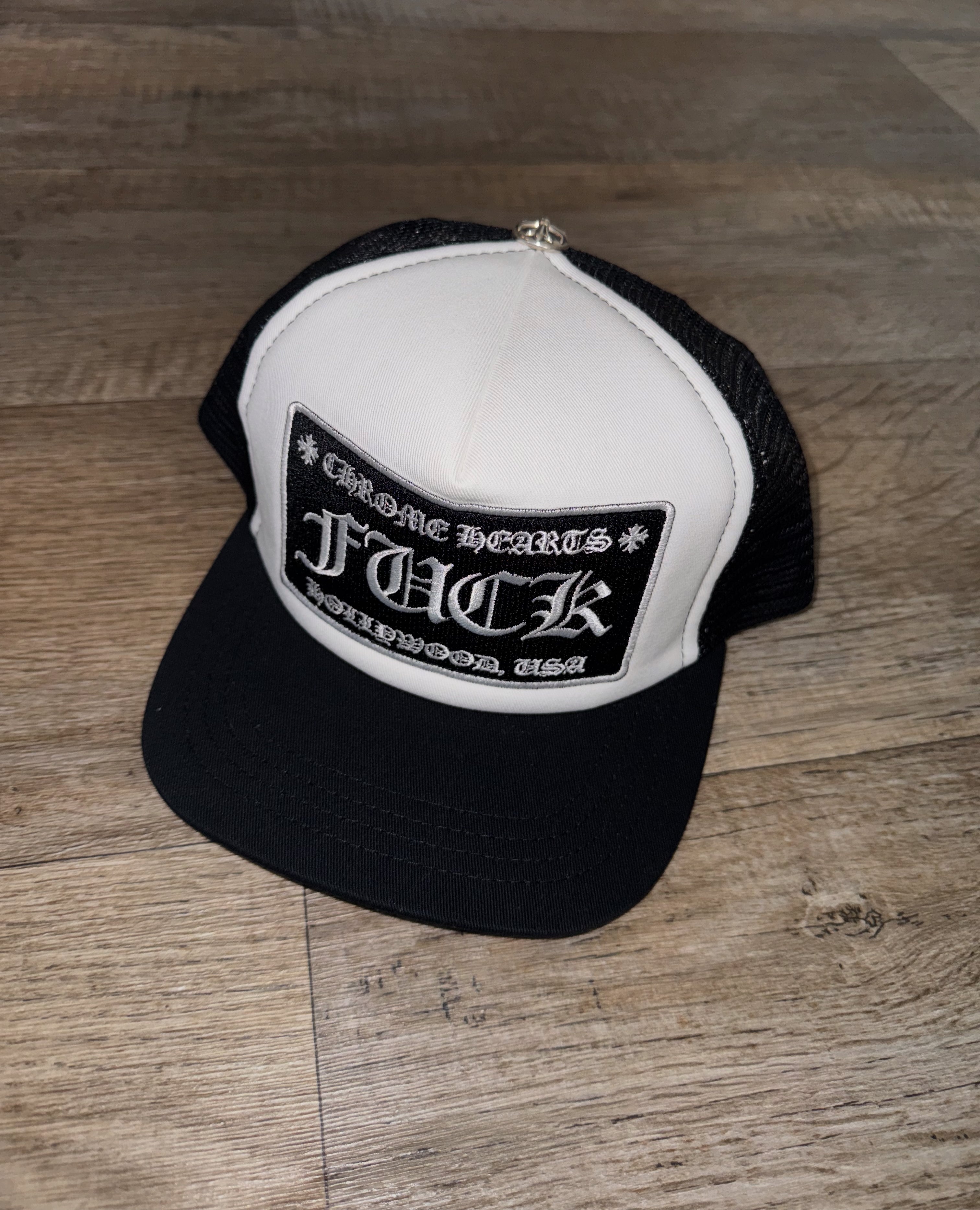 CHROME HEARTS HOLLYWOOD F*CK LOGO HAT
