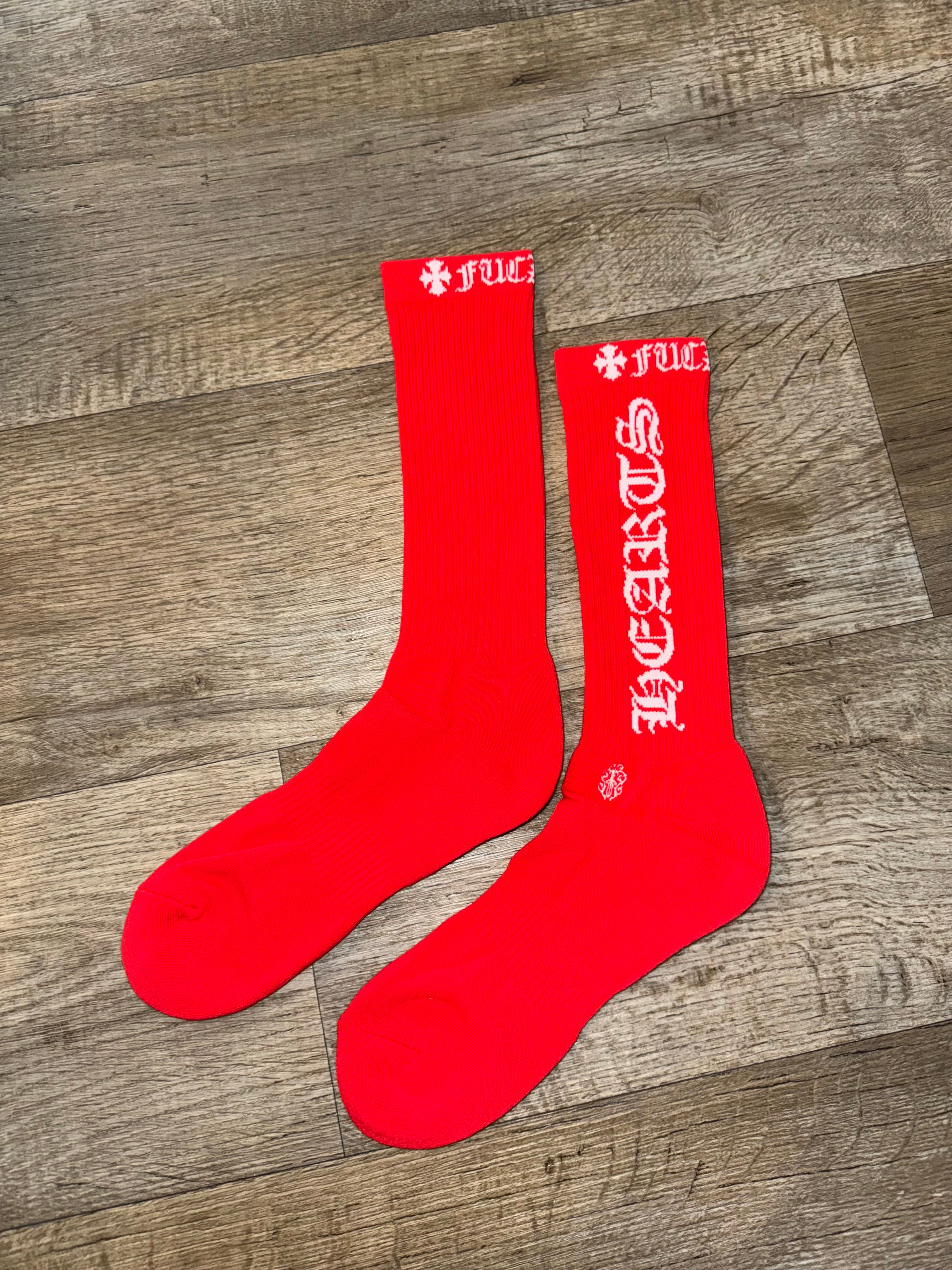 MATTY BOY *F*CK YOU* CHROME HEARTS SOCKS
