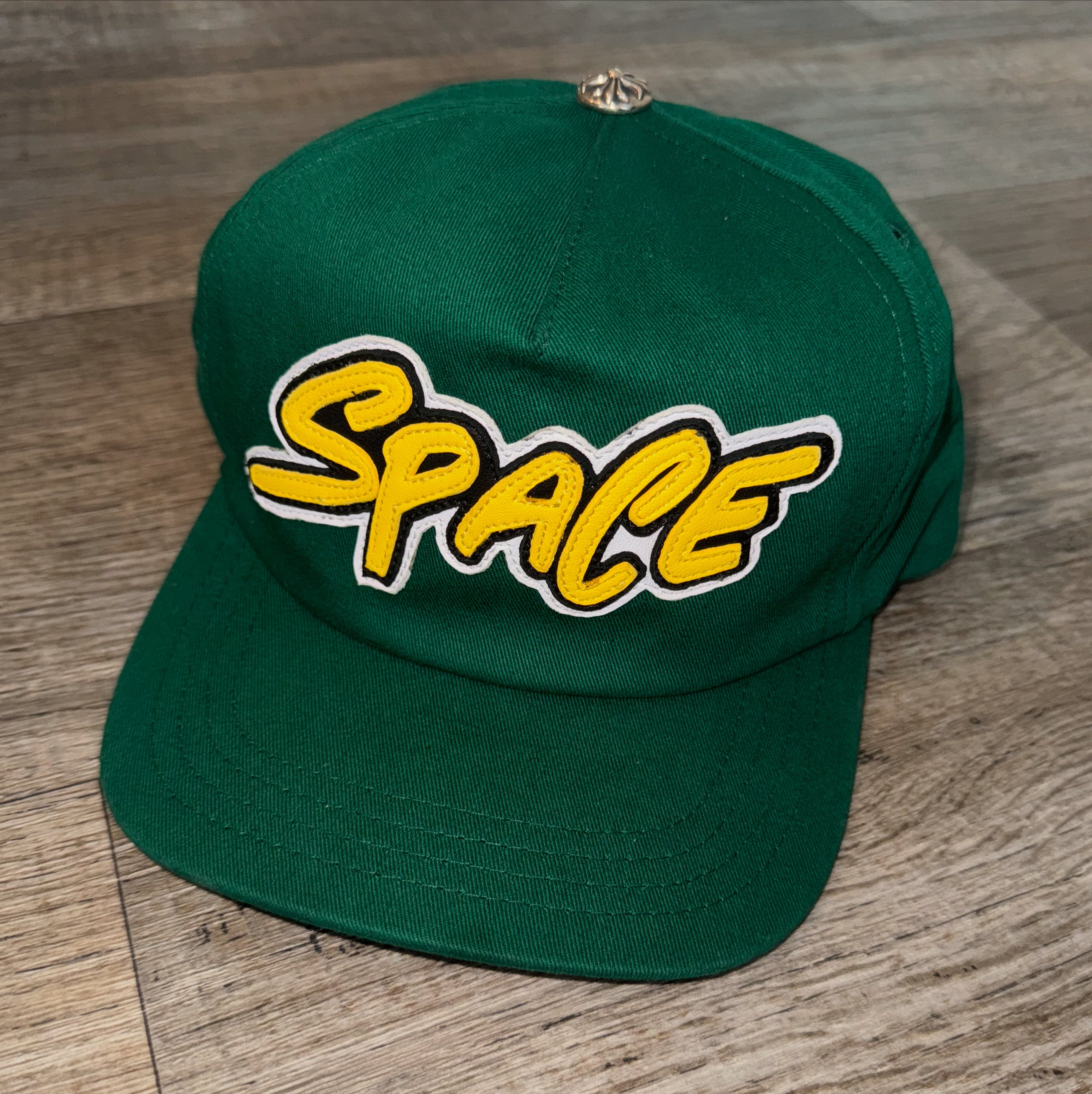 GREEN CHROME HEARTS MATTY BOY SPACE LOGO HAT